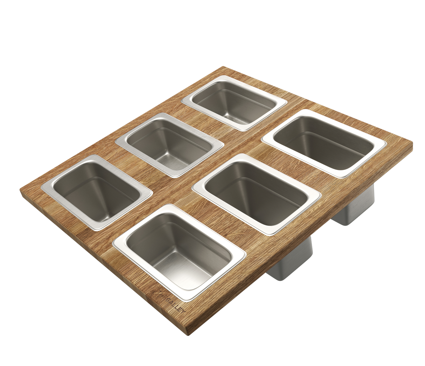 Dual Tier Condiment Serving Board