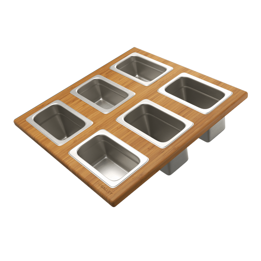 Dual Tier Condiment Serving Board