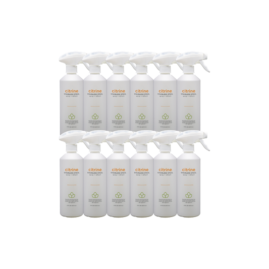 citrine® Stainless Steel Spray + Refresh 17 oz. Case of 12 Bottles